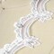 1 Yard 1 Inch Ivory Sequined Polyester Bridal Flower Lace Trim